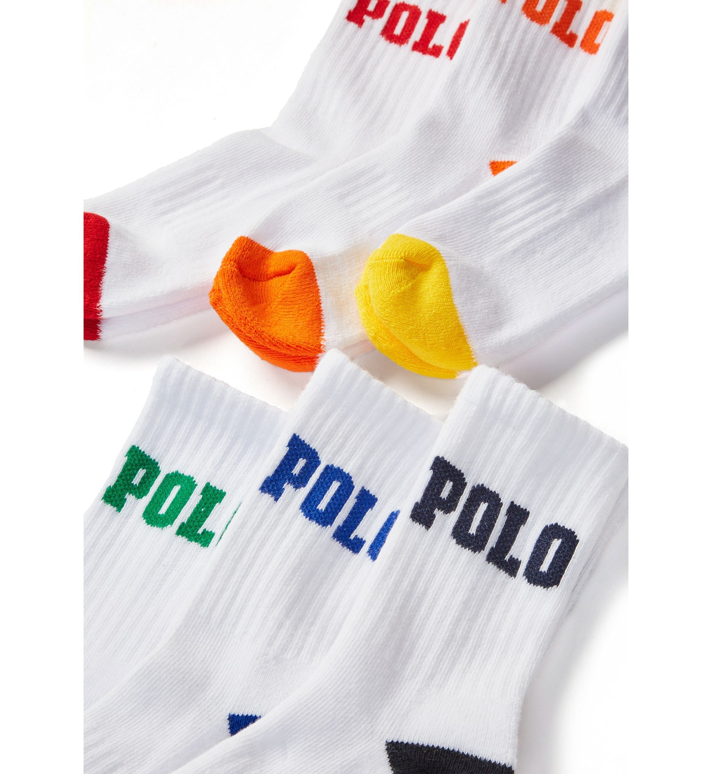 Boys 4-11 Logo Crew Socks - 6-Pack 