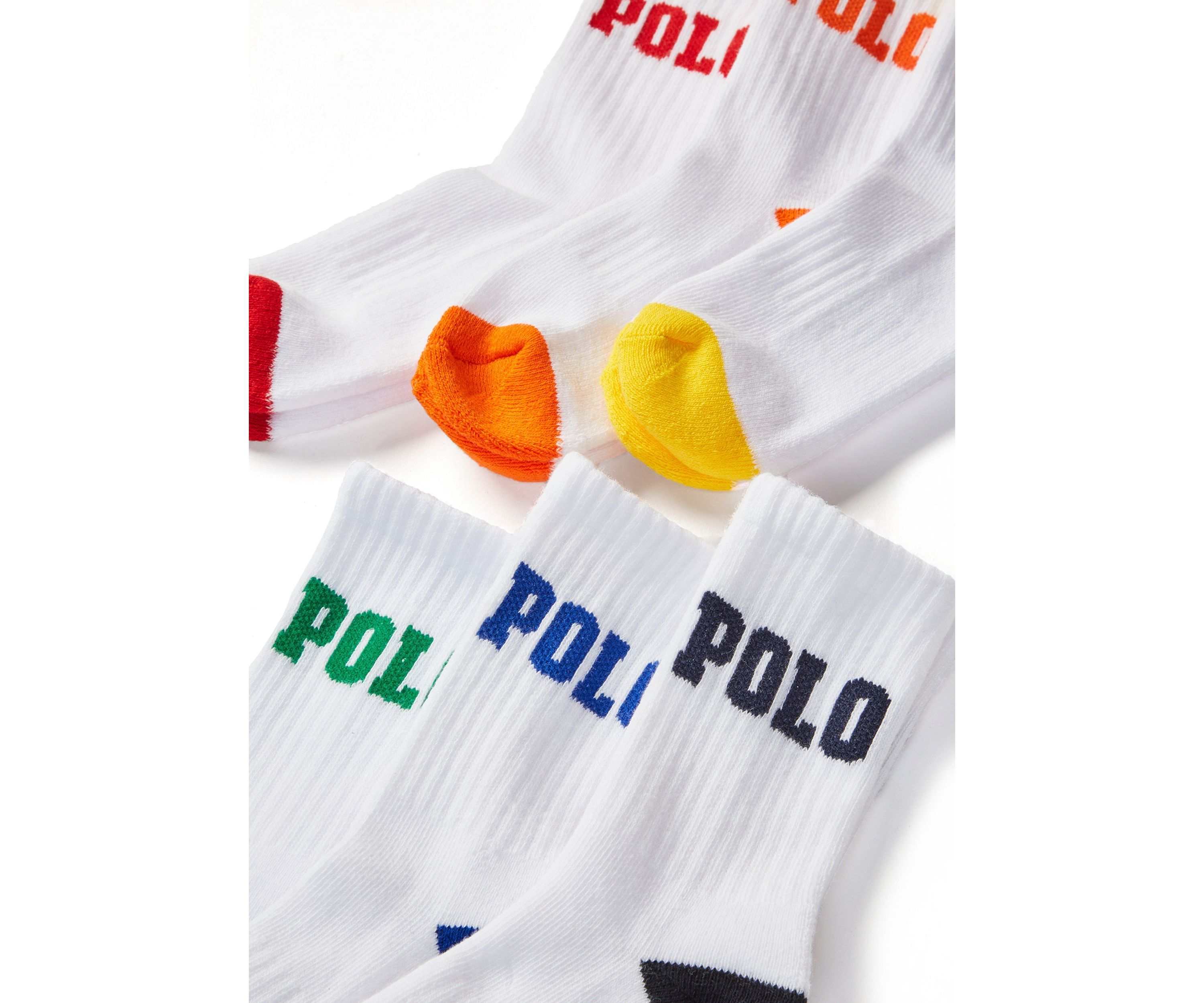 Boys 4-11 Logo Crew Socks - 6-Pack 