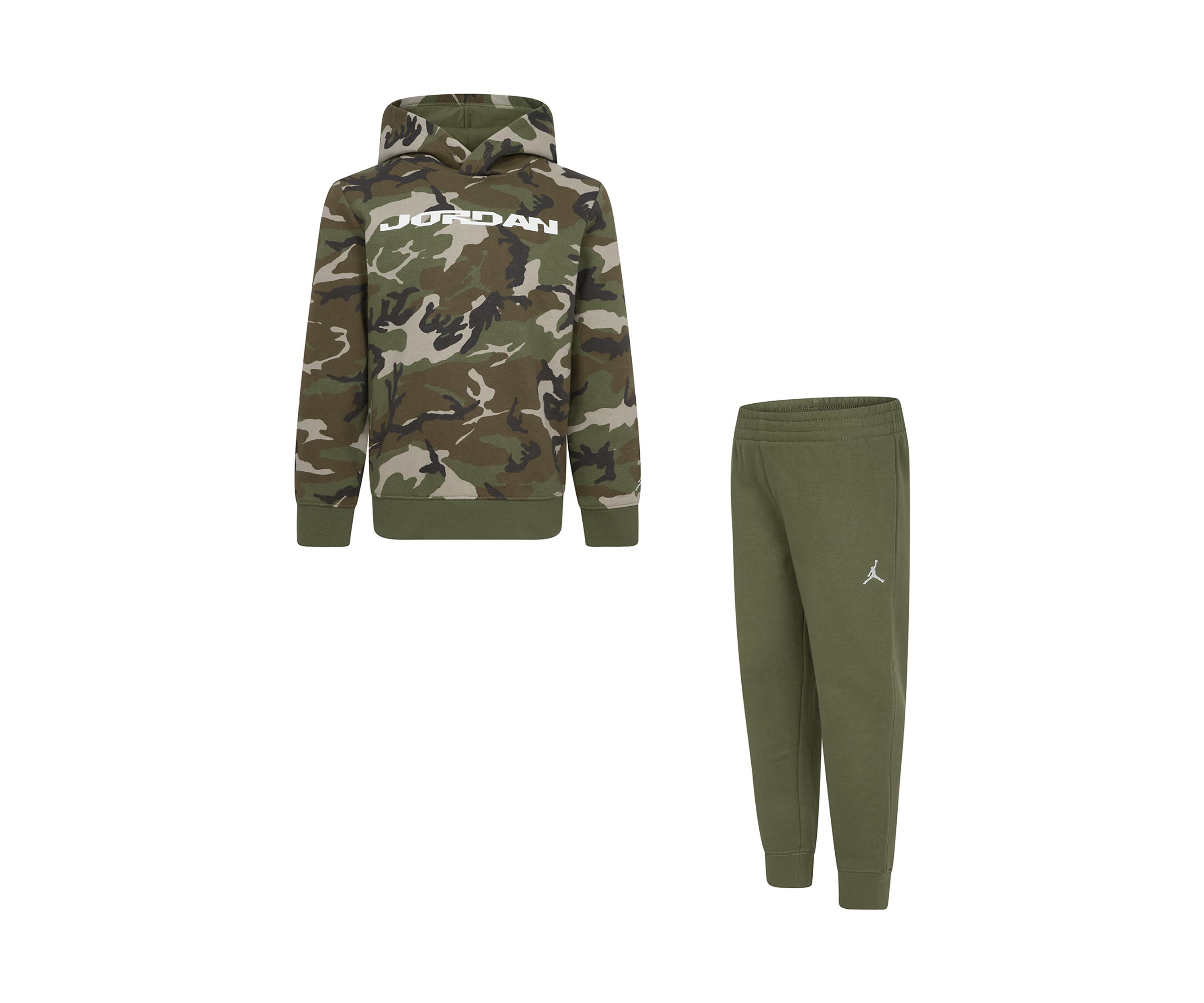 Boys 4-7 Camo Printed Fleece Hoodie and Joggers Set