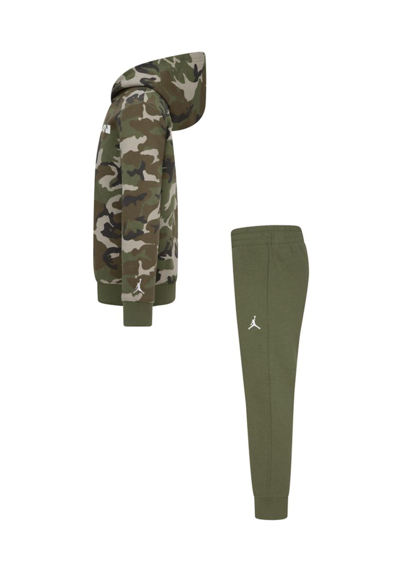 Boys 4-7 Camo Printed Fleece Hoodie and Joggers Set