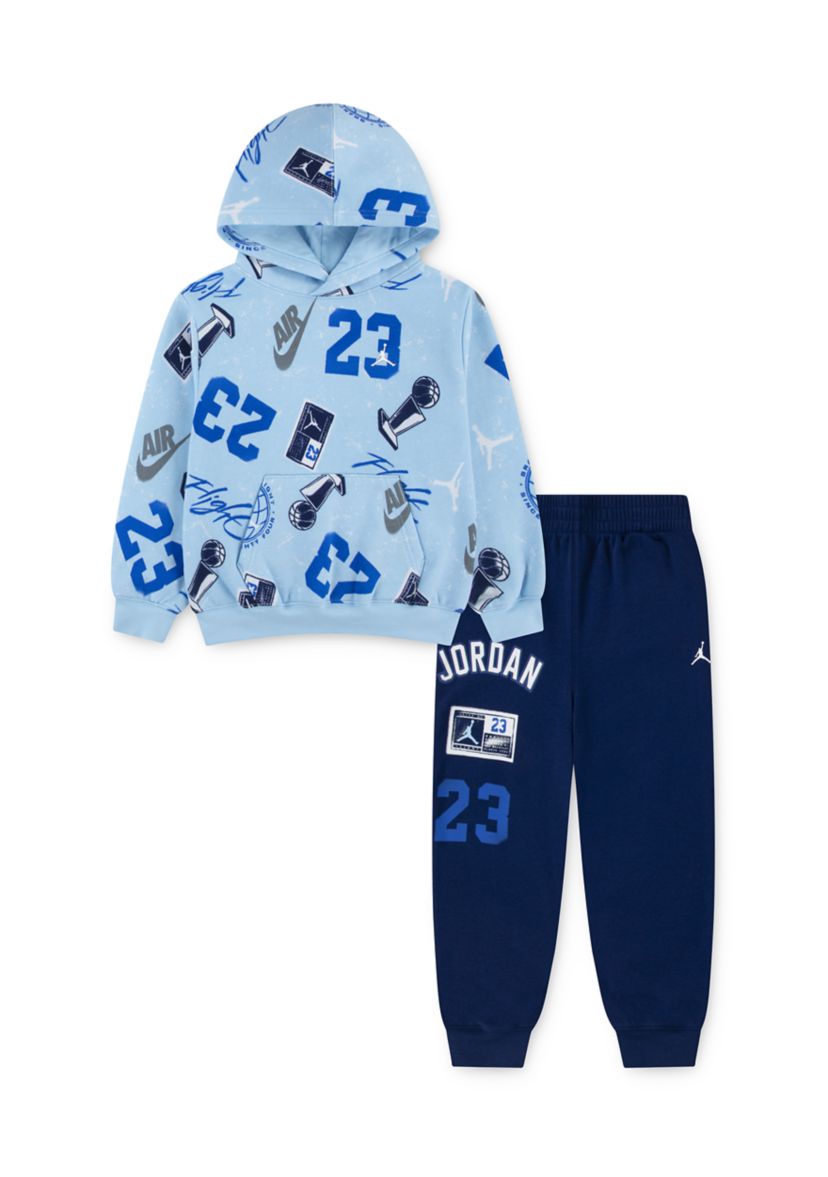 Boys 4-7 All Over Print Hoodie Set
