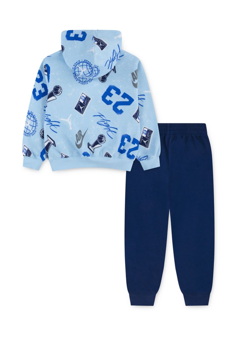 Boys 4-7 All Over Print Hoodie Set