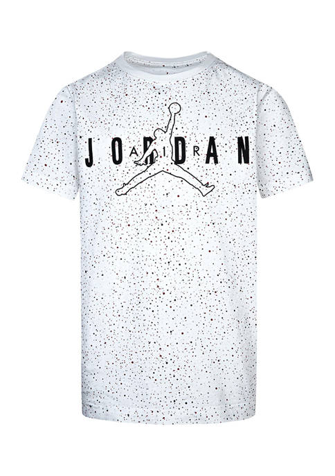 Nike® Boys 8-20 Short Sleeve Speckled Jumpman Graphic