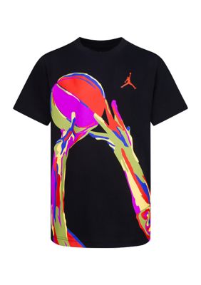 Jordan Big Boys 8-20 Short-Sleeve Jumpman Tee - Dark Grey Heather M