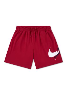 Nike Boys 8-20 Arch Brand Mesh Shorts, Red, Medium