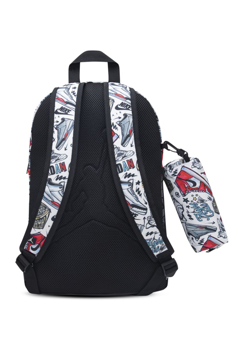 backpack nike jordan Watch Air Patrol Review  Black One Size  on Amazon Live Padded back and adjustable shoulder and chest straps provide comfy wear Side bottle pockets for secure and convenient carry Exterior zip pocket for additional storage Spacious main compartment Zippered organizational compartment Zippered passport pocket Durable fabric exterior Additional Details 15 padded laptop compartment Backpack Jordan Blacktop Backpack | Academy