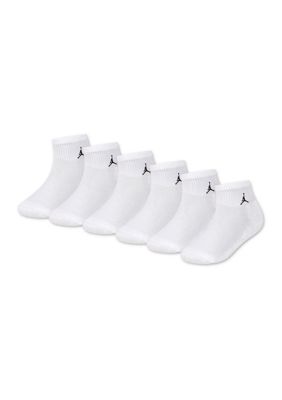 Nike Boys Everyday Essentials 6 Pack Quarter Socks, 7 - 9