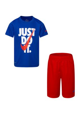 Nike Boys 4-7 Dri-FIT Short Sleeve T-Shirt and Short Set