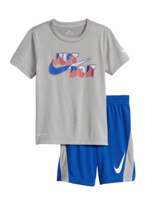 Nike Boys 4-7 Just Do It T-Shirt and Shorts Set