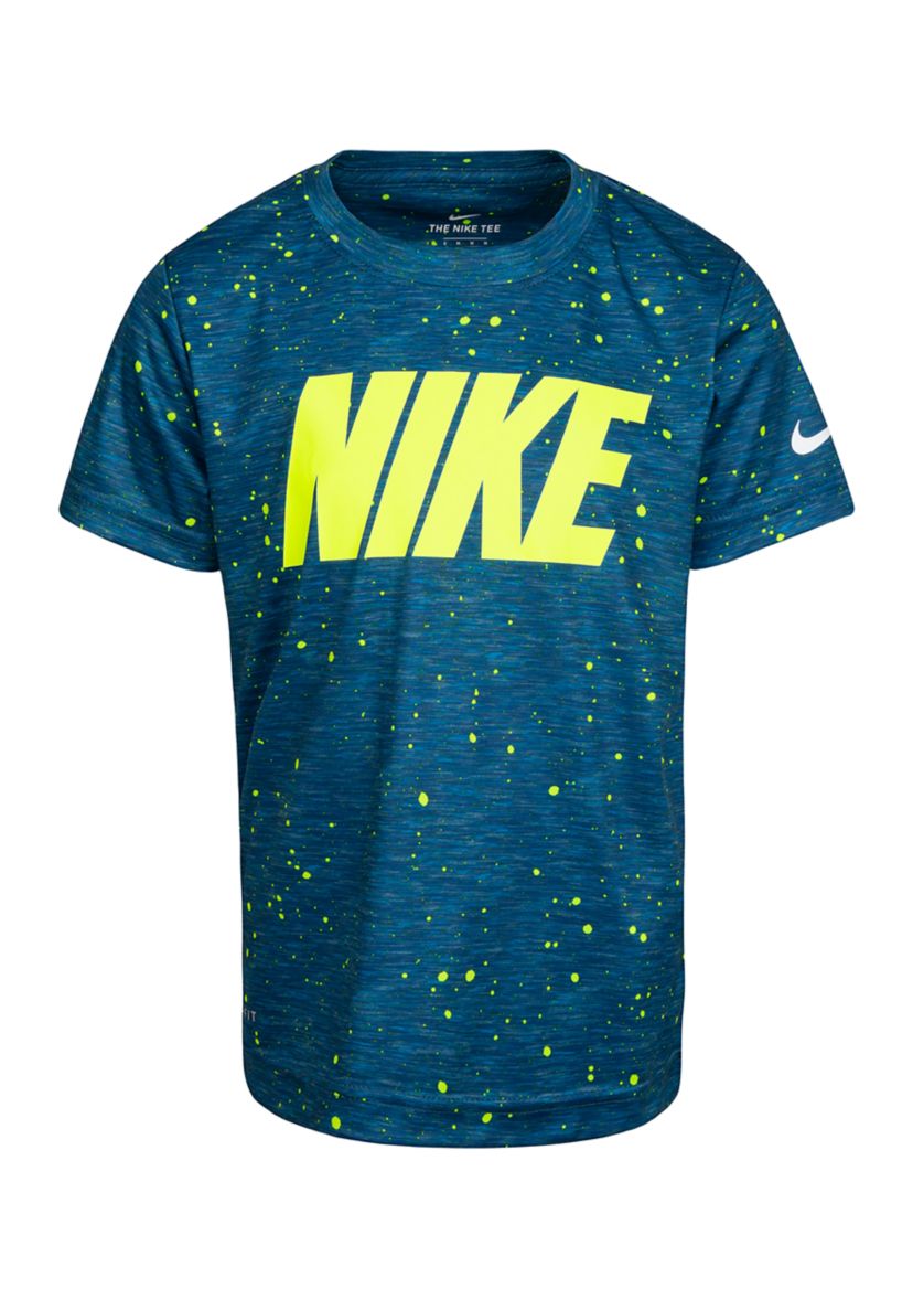 Boys 4-7 Short Sleeve Space Dye Logo T-Shirt