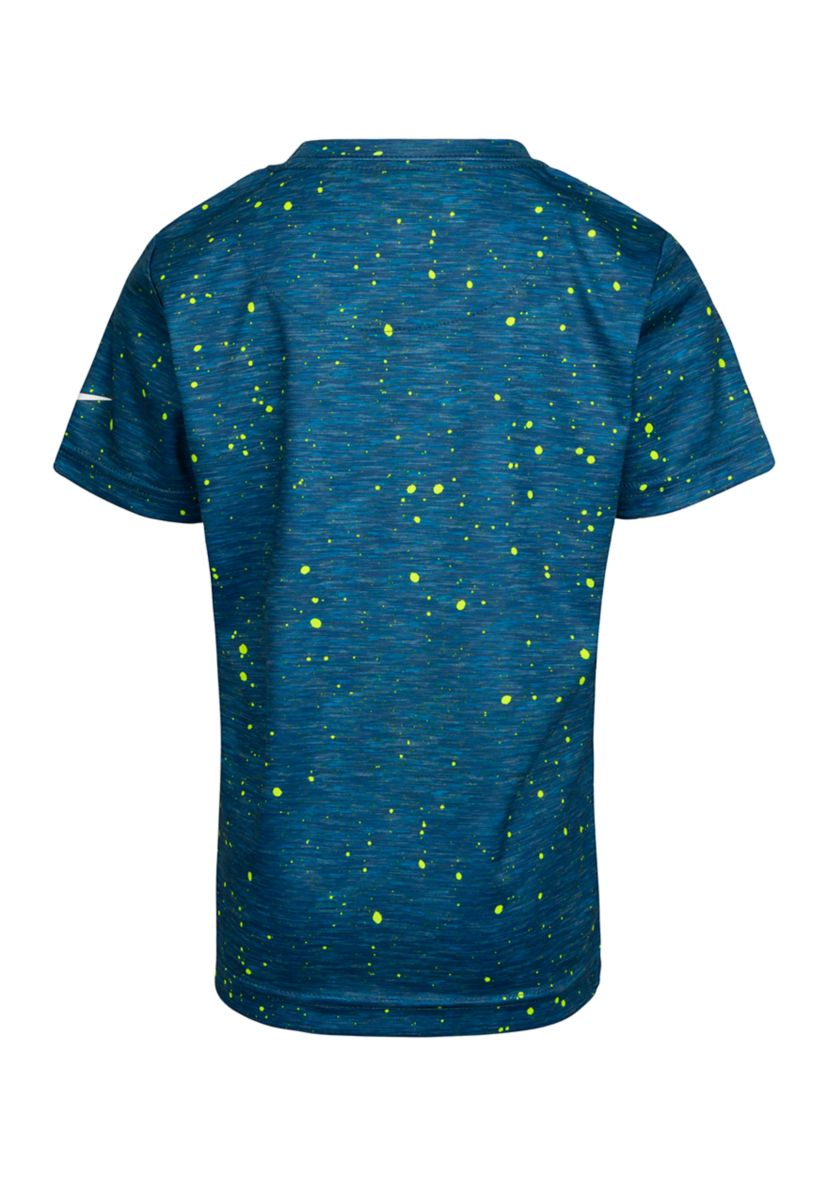 Boys 4-7 Short Sleeve Space Dye Logo T-Shirt