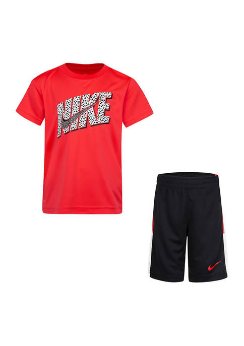 Nike® Boys 4-7 Short Sleeve Logo Graphic Set