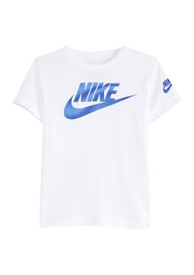 Blue and shop white nike shirt