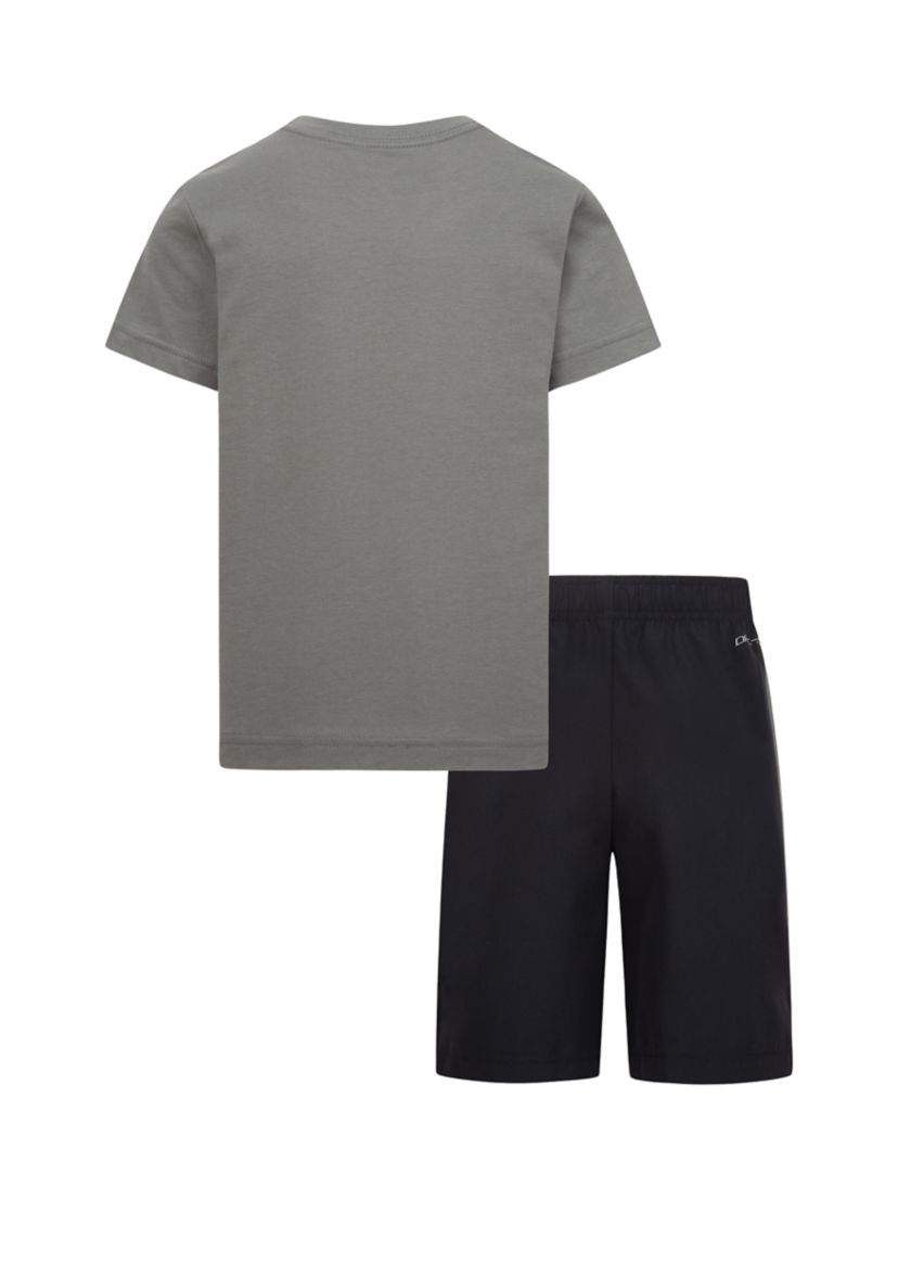 Boys 4-7 Paint Woven Shorts Set