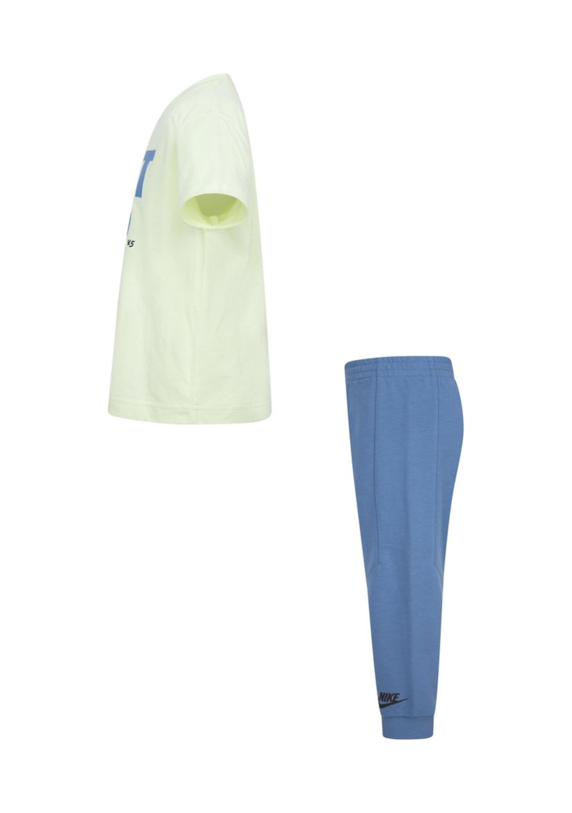 Boys 4-7 Short Sleeve Graphic T-Shirt and Solid Joggers Set