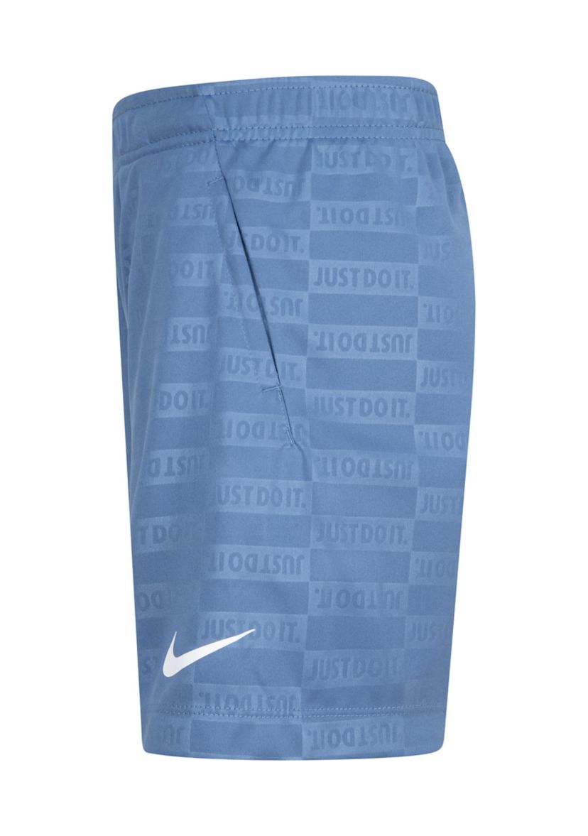 Baby Boys Interlock Printed Shorts