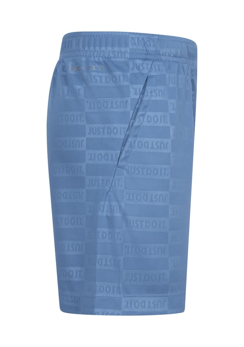 Baby Boys Interlock Printed Shorts