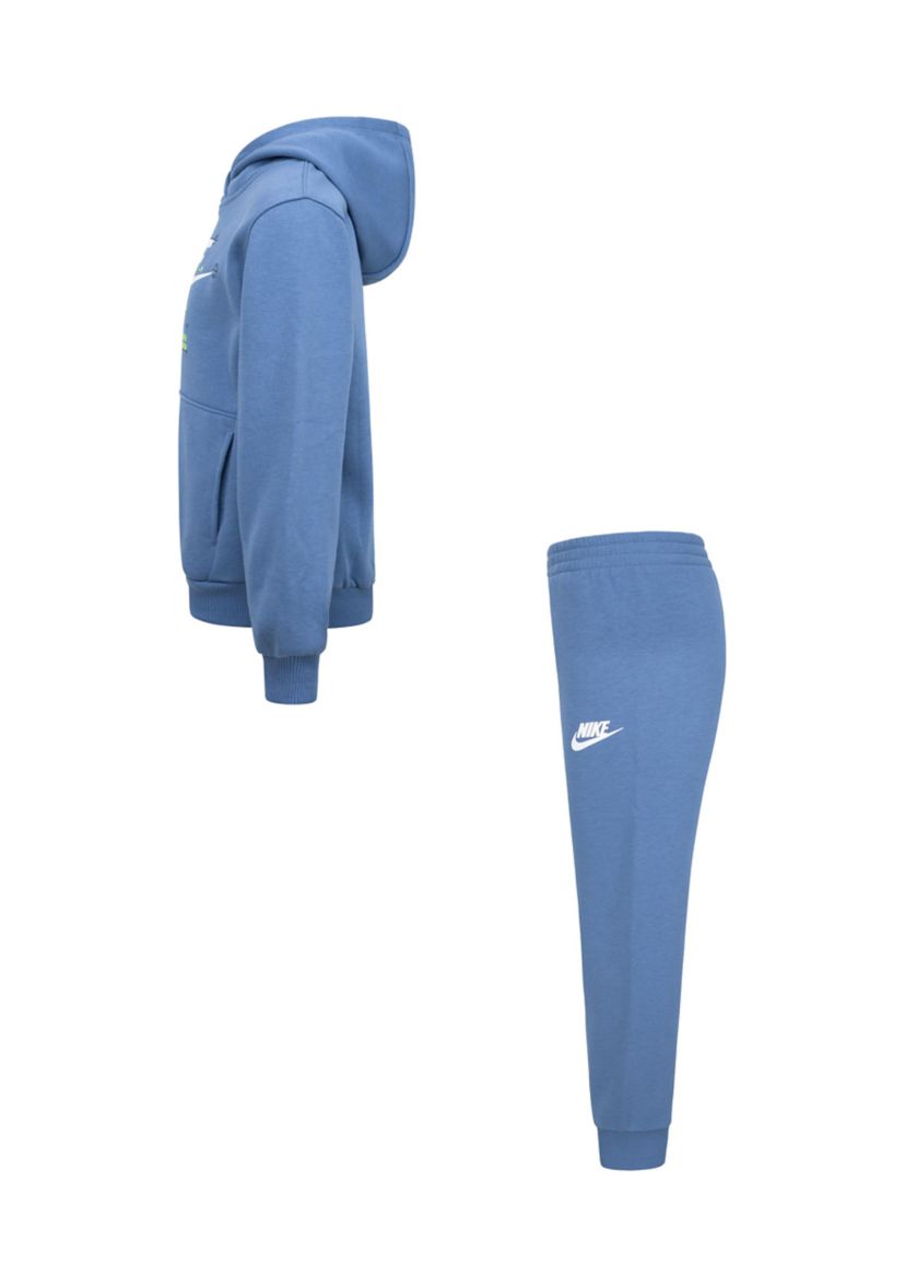 Boys 4-7 Big Logo Graphic Hoodie and Fleece Joggers Set