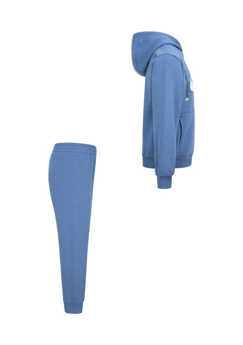 Boys 4-7 Big Logo Graphic Hoodie and Fleece Joggers Set
