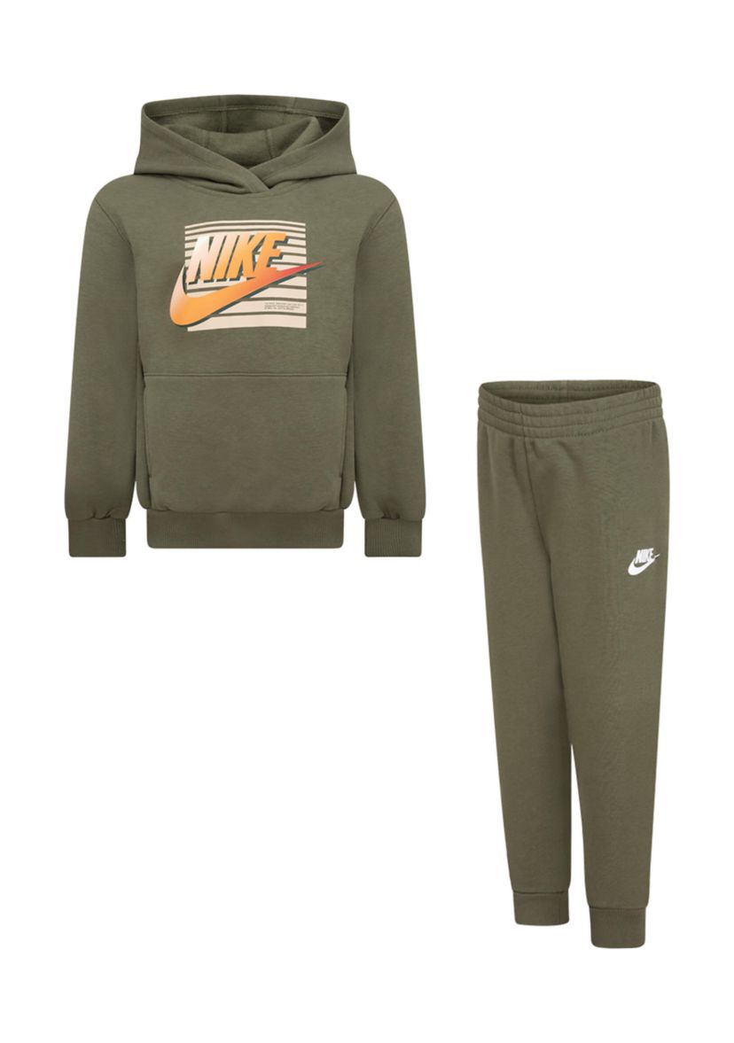 Boys 4-7 Big Logo Graphic Hoodie and Fleece Joggers Set