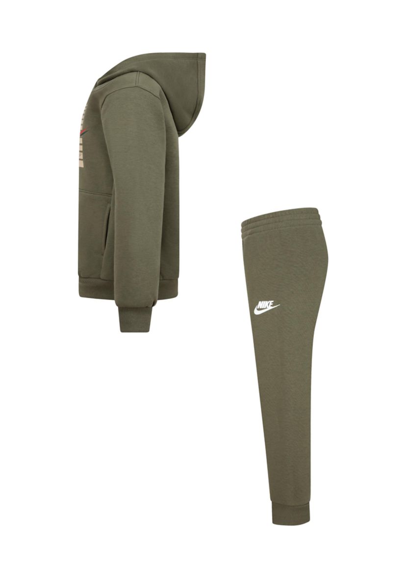 Boys 4-7 Big Logo Graphic Hoodie and Fleece Joggers Set