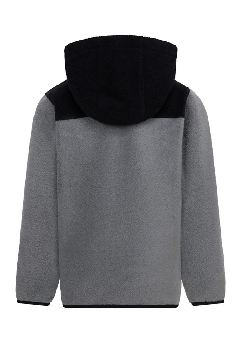 Boys 4-7 Color Blocked Fleece Coat