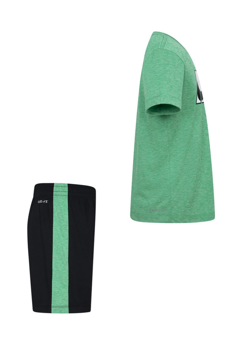 Boys 4-7 Dri Fit Interlock Shorts Set