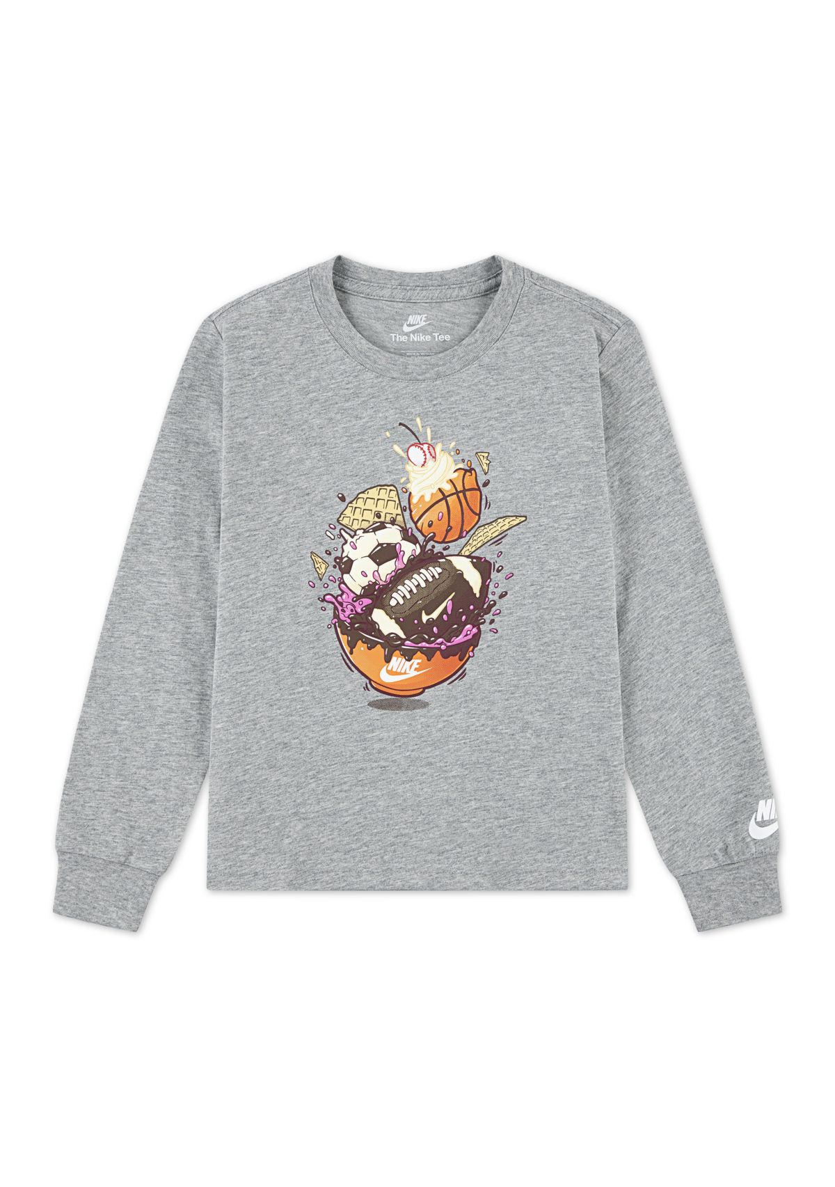 Boys 4-7 Long Sleeve Sports Graphic T-Shirt