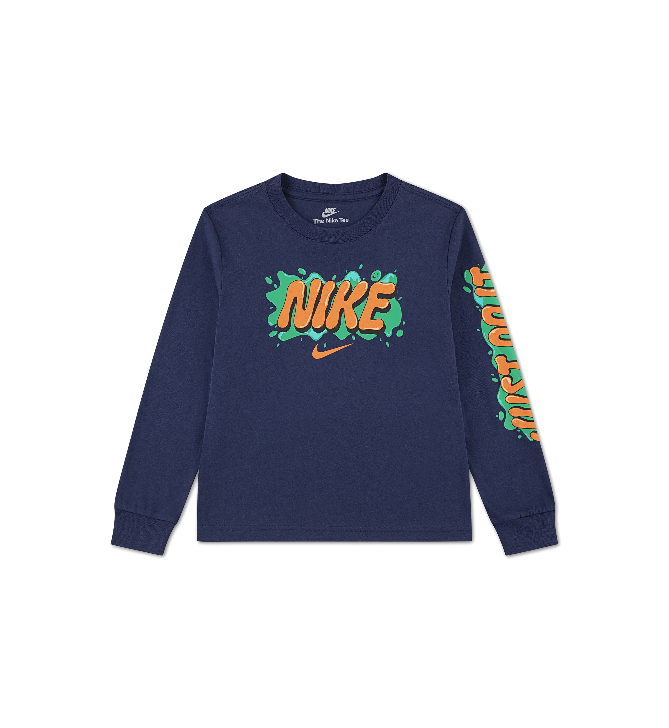 Boys 4-7 Long Sleeve Slime Graphic T-Shirt 