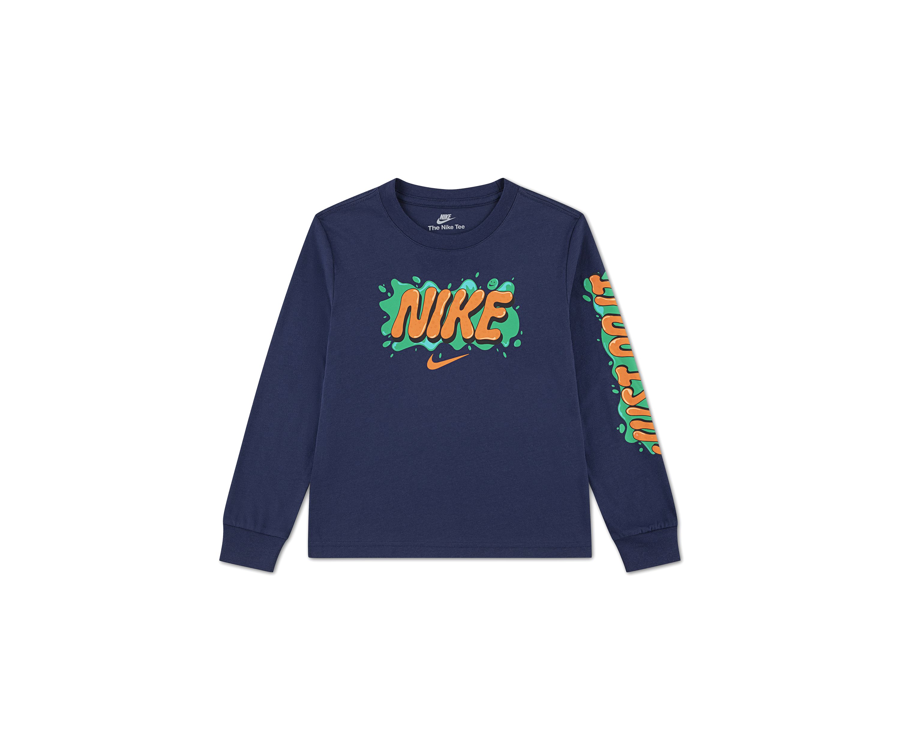 Boys 4-7 Long Sleeve Slime Graphic T-Shirt 