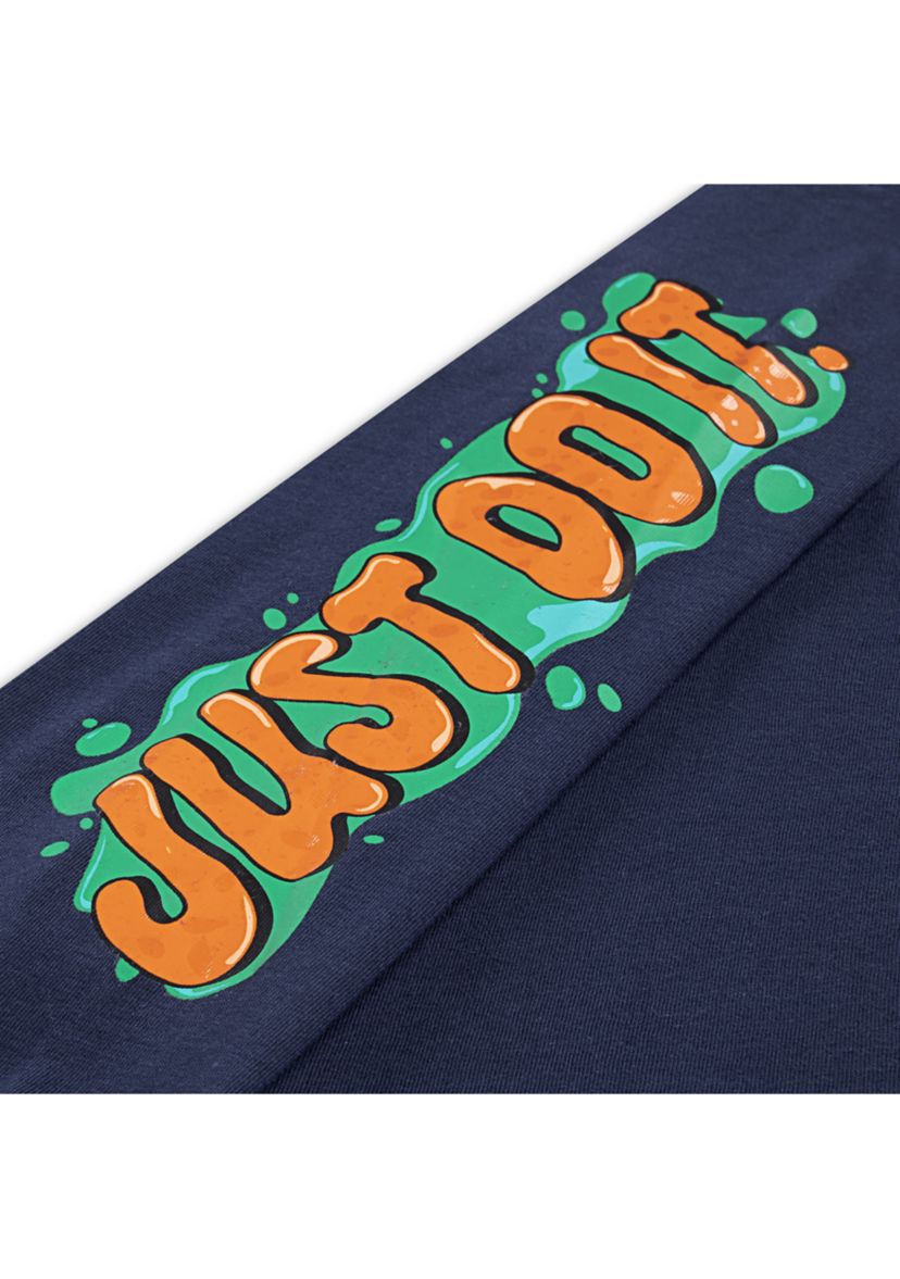 Boys 4-7 Long Sleeve Slime Graphic T-Shirt 