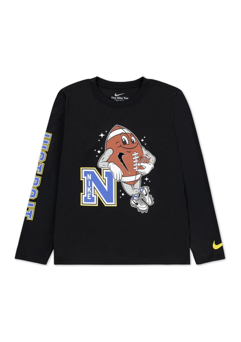 Boys 4-7 Football Long Sleeve Dri Fit T-Shirt