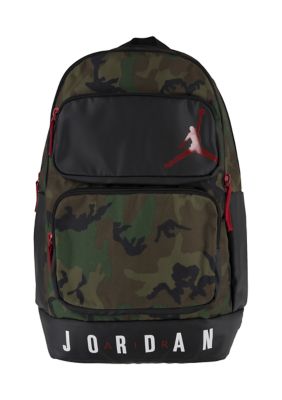 Nike Air Jordan Mini BackPack, Camo/Red, One Size