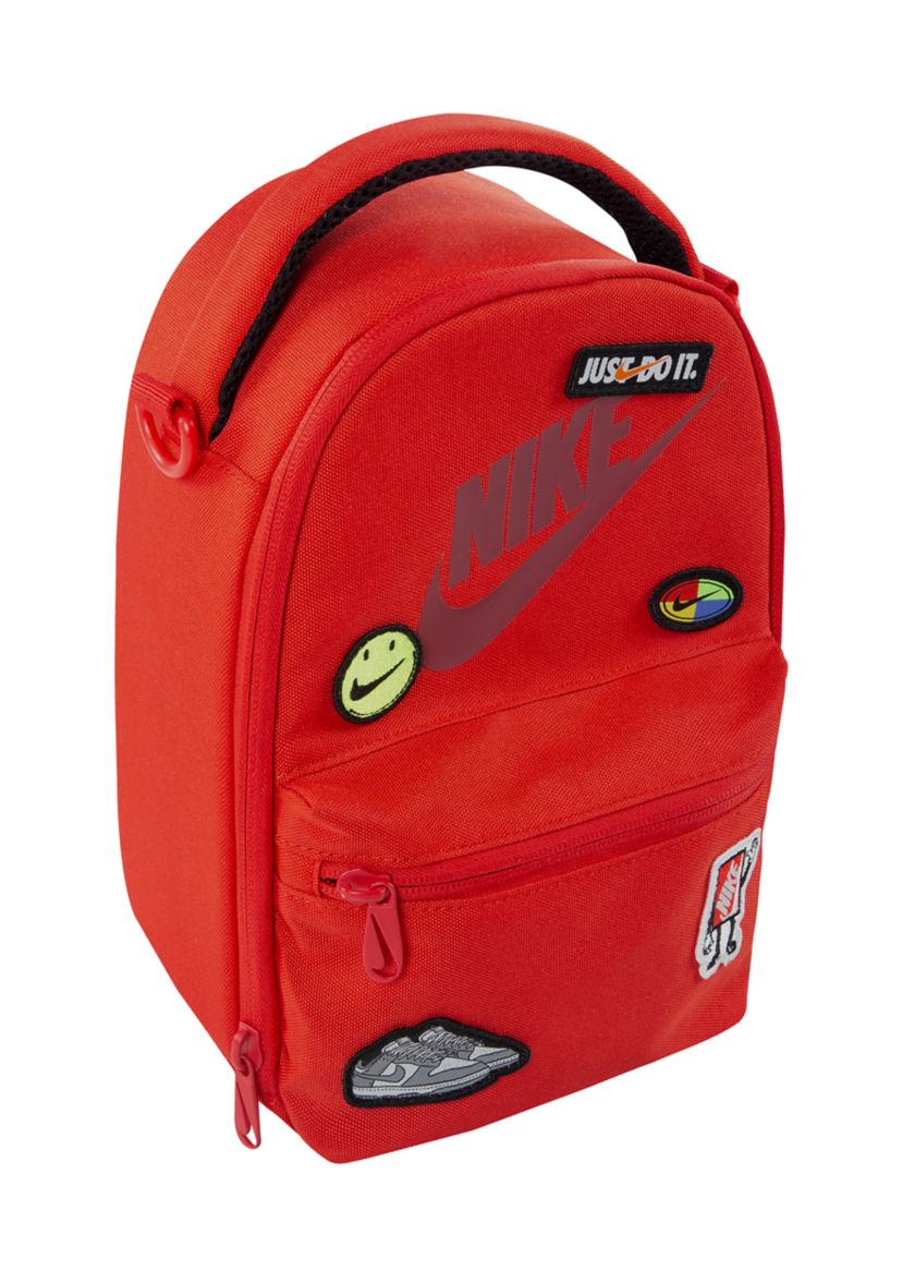 nike backpack patch Lunch Tote, Medium Soft Pink The Nike Patch logo embroidered on the front adds a touch of style and shows that you belong to a renowned brand Nike Logo-Patch Webbing Backpack in