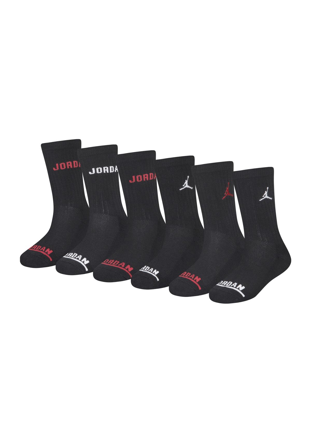 Boys Jordan Legend Ankle Socks - 6 Pack