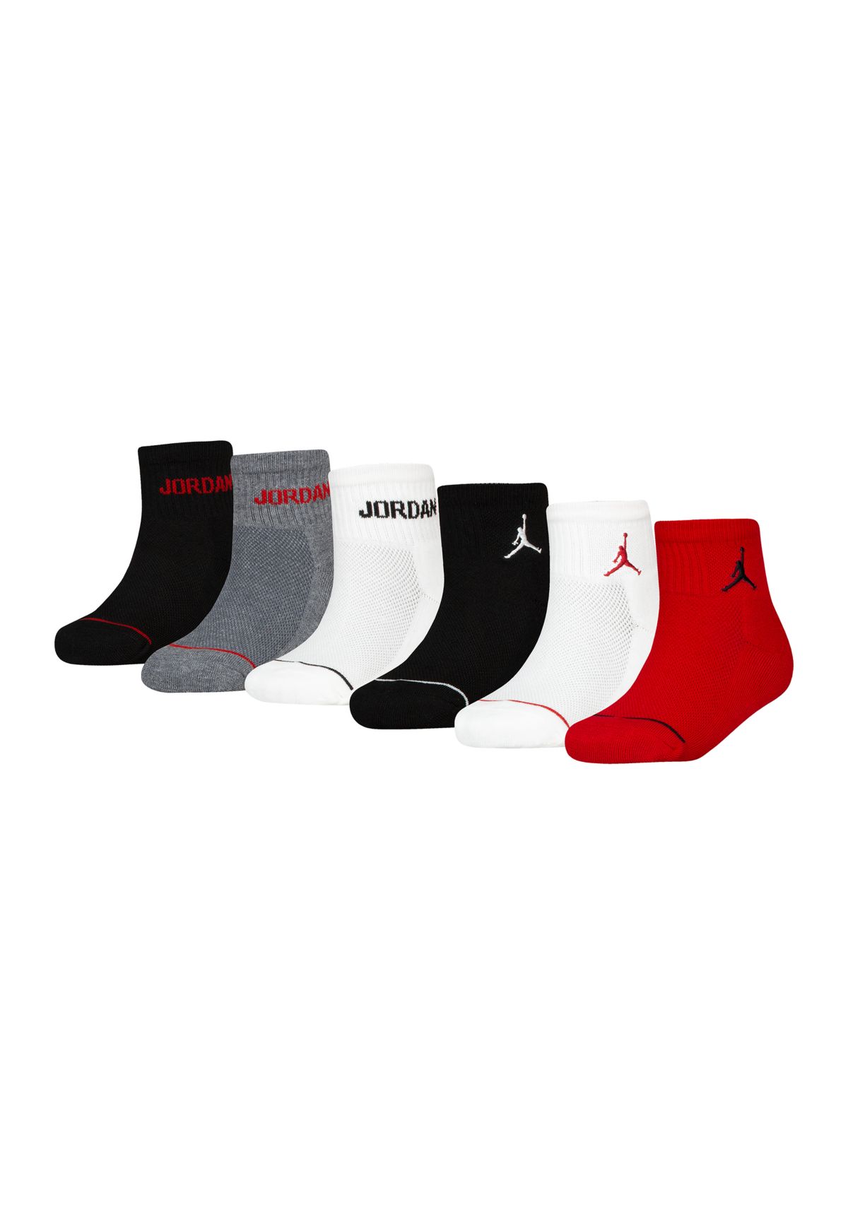 Boys Jordan Legend Ankle Socks - 6 Pack
