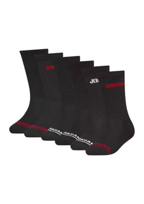 Nike Boys Jordan Legend Crew Socks 6 Pack