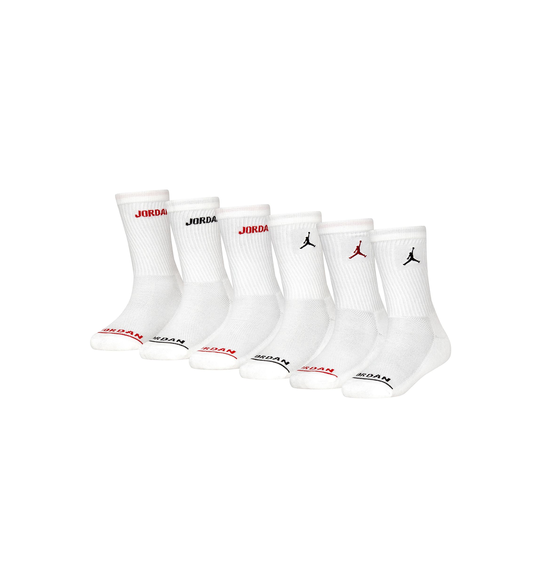 Boys Jordan Legend Crew Socks - 6 Pack 