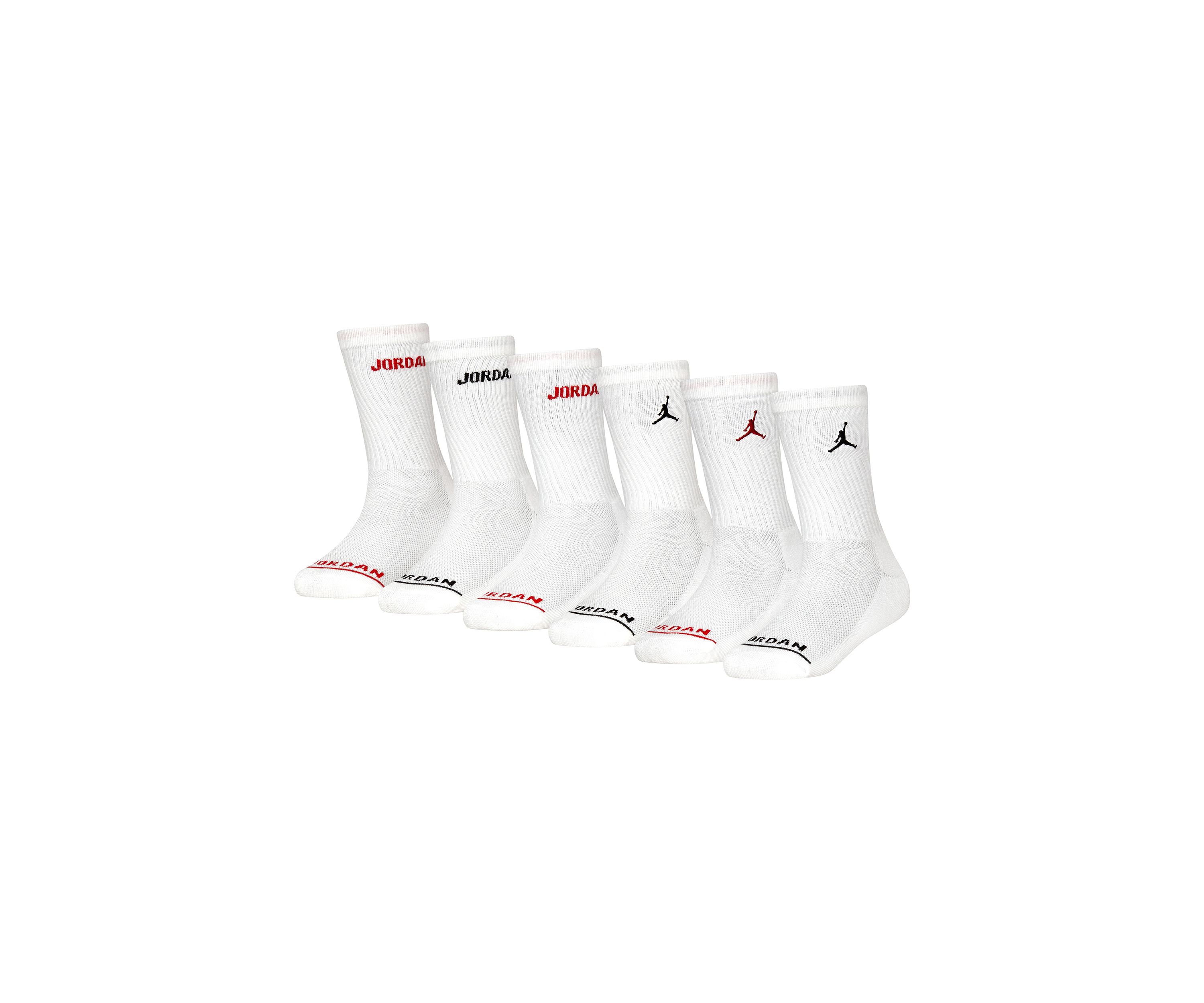 Boys Jordan Legend Crew Socks - 6 Pack 