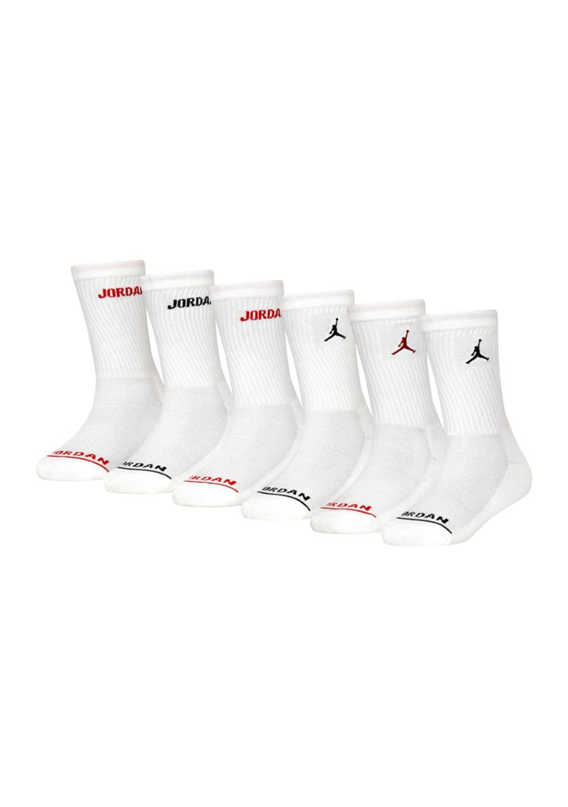 Boys Jordan Legend Crew Socks - 6 Pack 