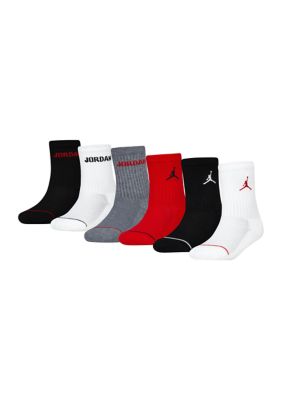 Boys' 10pk Crew Athletic Socks - Cat & Jack™ Black S