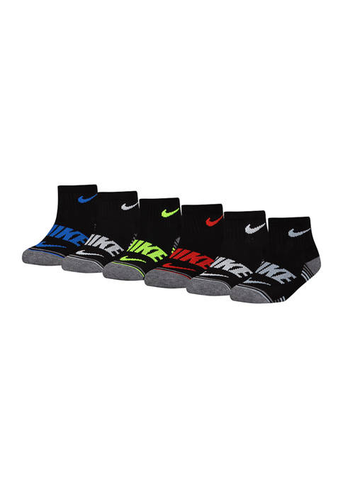 Nike® Boys Block Pop Color 6-Pack Socks