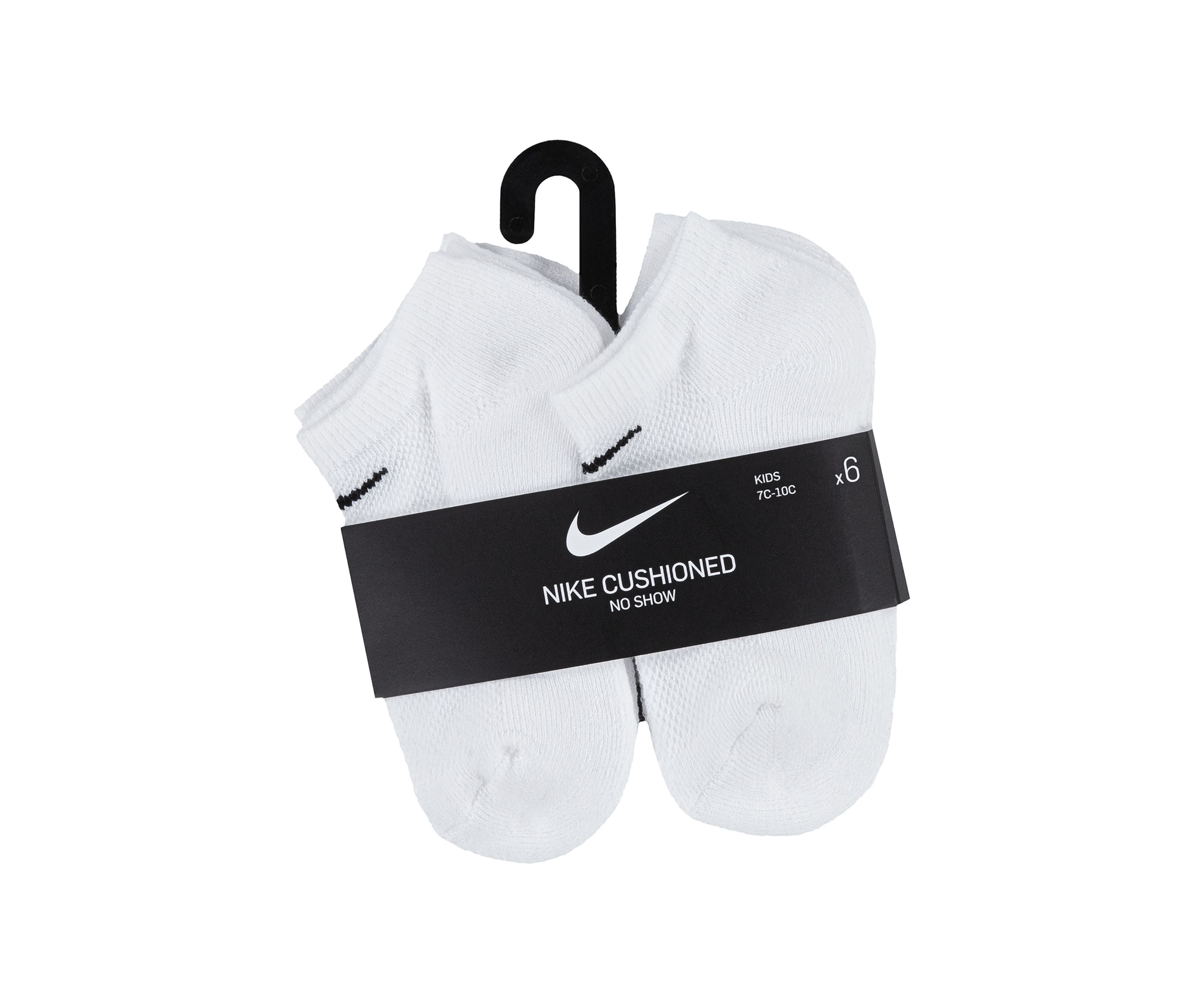 Boys 4-7 6 Pack Mesh Cushion No Show Socks