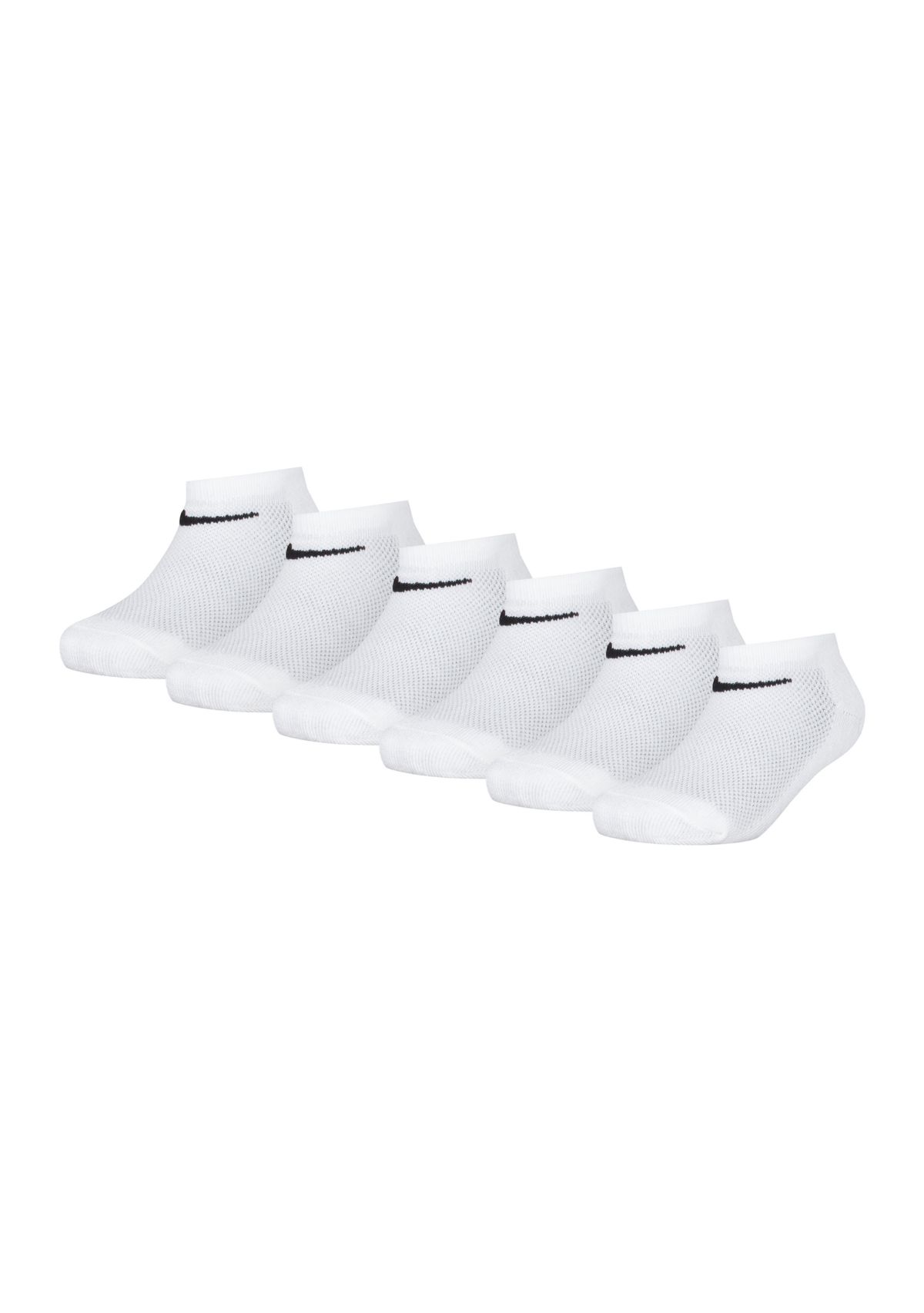 Boys 6-Pack Mesh Cushion No-Show Socks