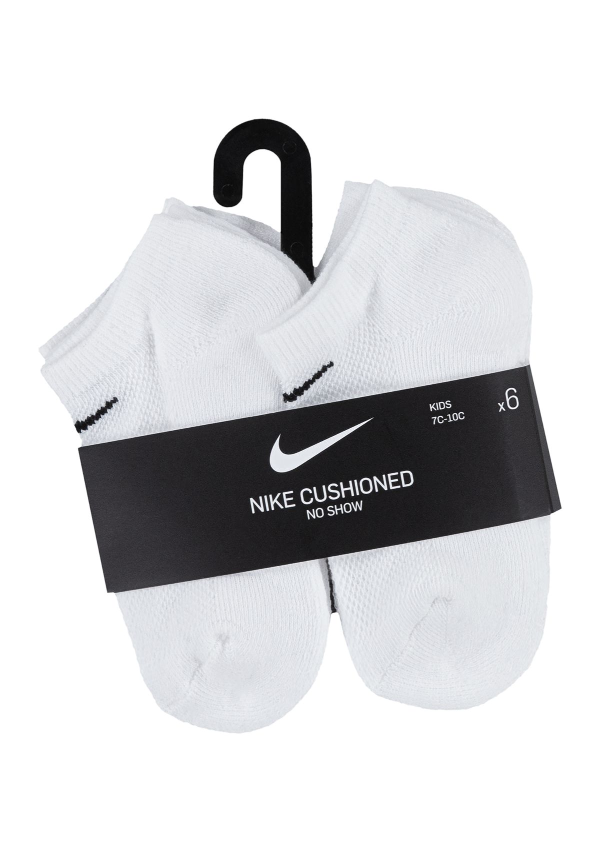 Boys 6-Pack Mesh Cushion No-Show Socks