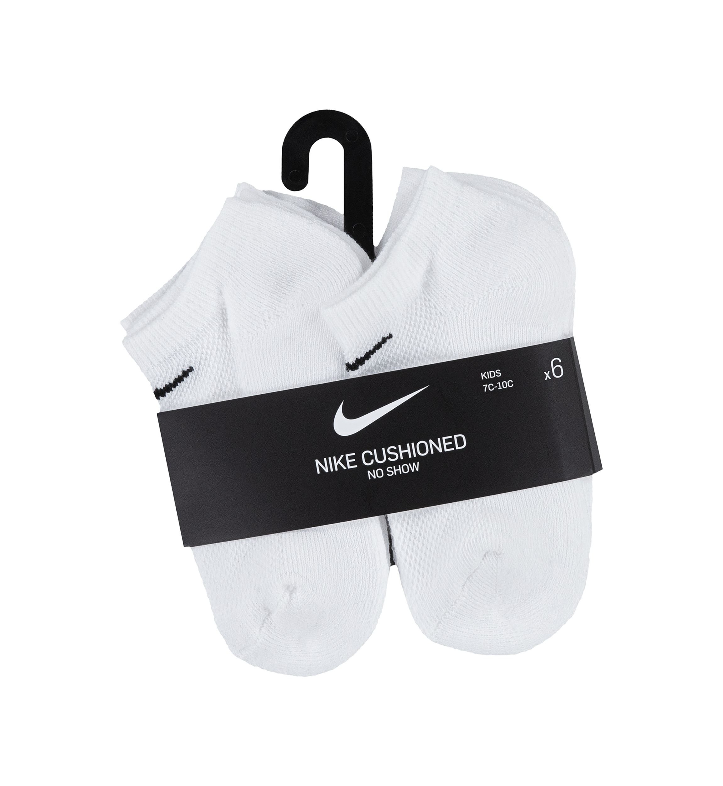 Boys 6-Pack Mesh Cushion No-Show Socks