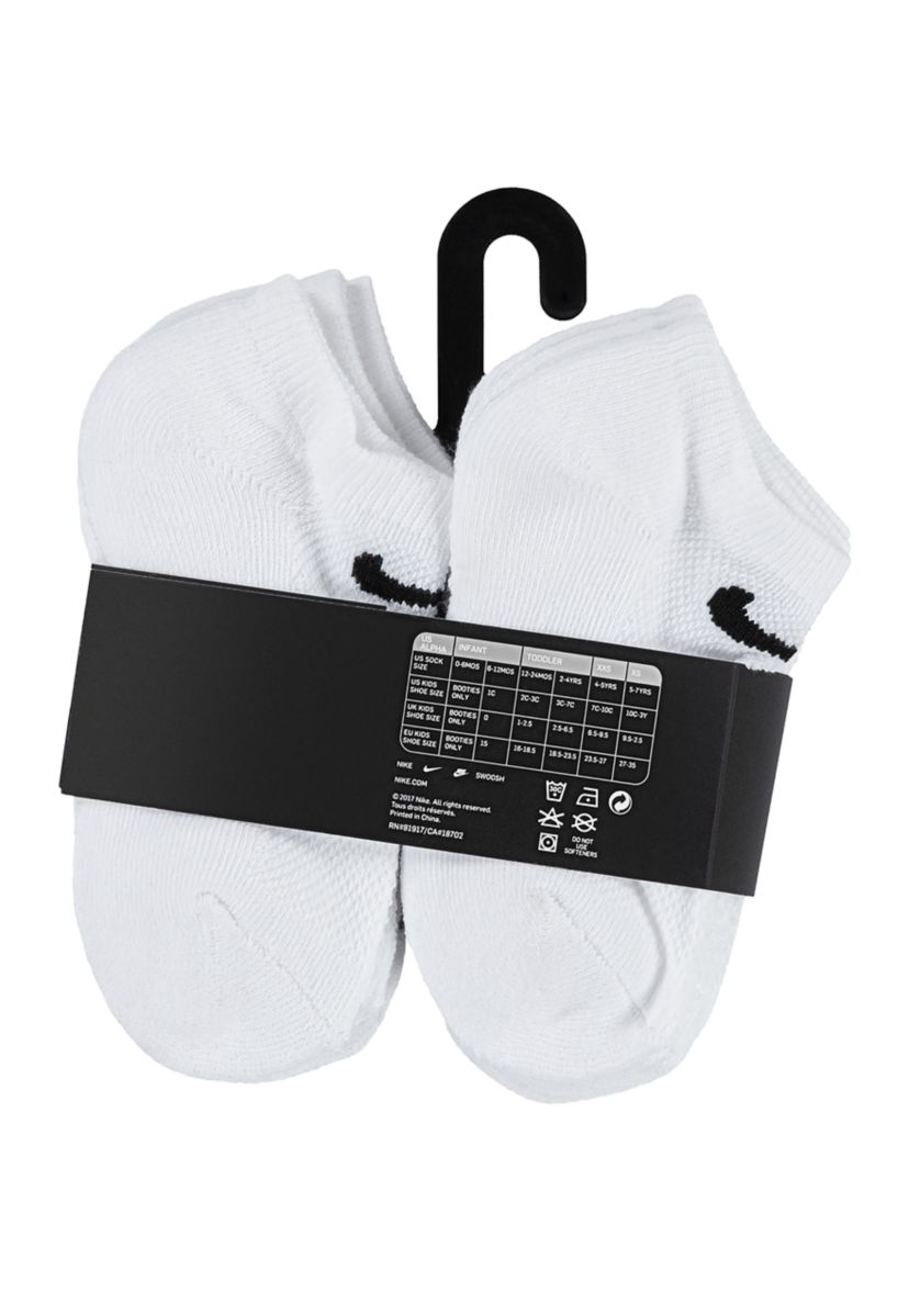 Boys 6-Pack Mesh Cushion No-Show Socks