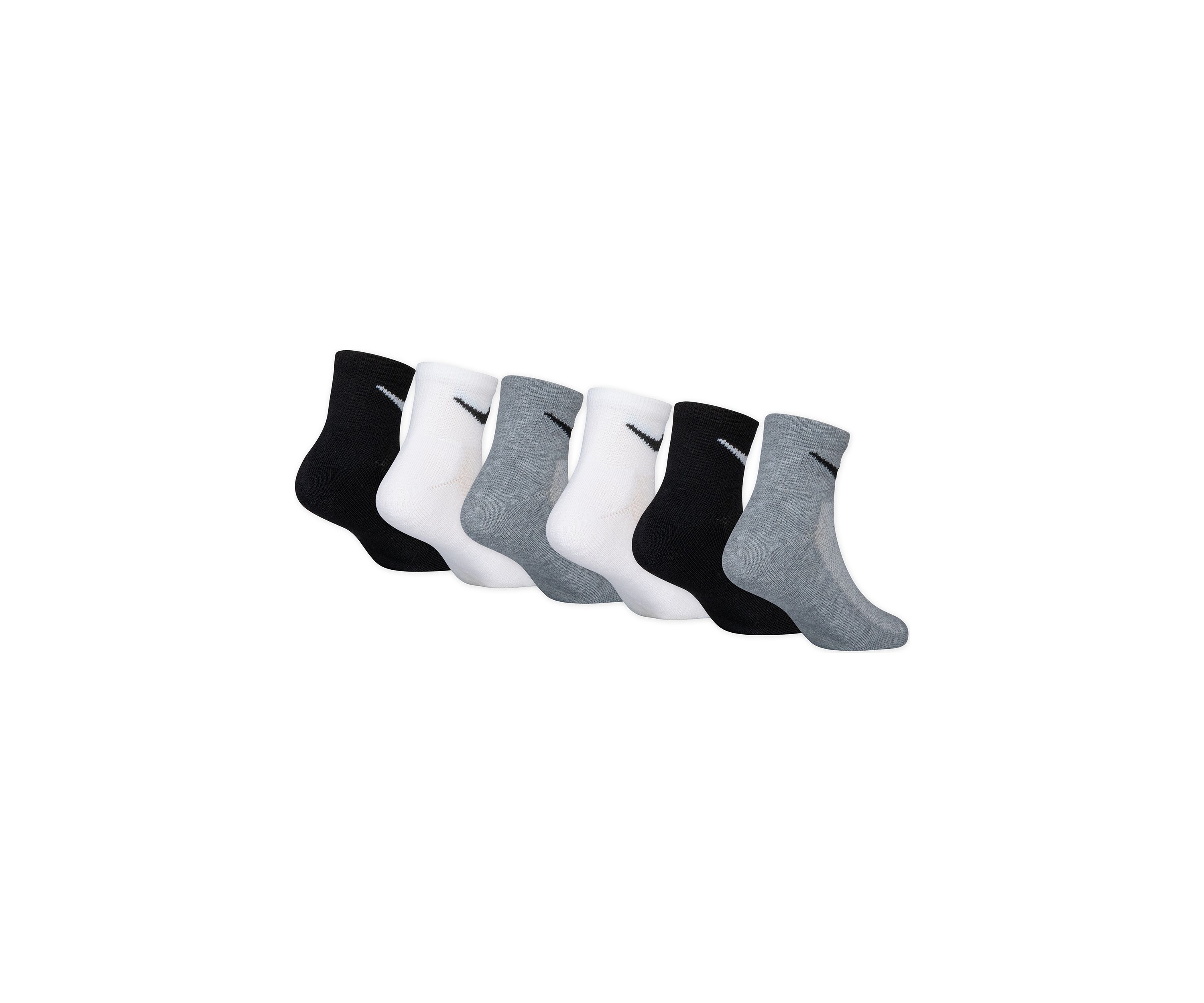 Boys Mesh Cushion Ankle Socks - 6 Pack
