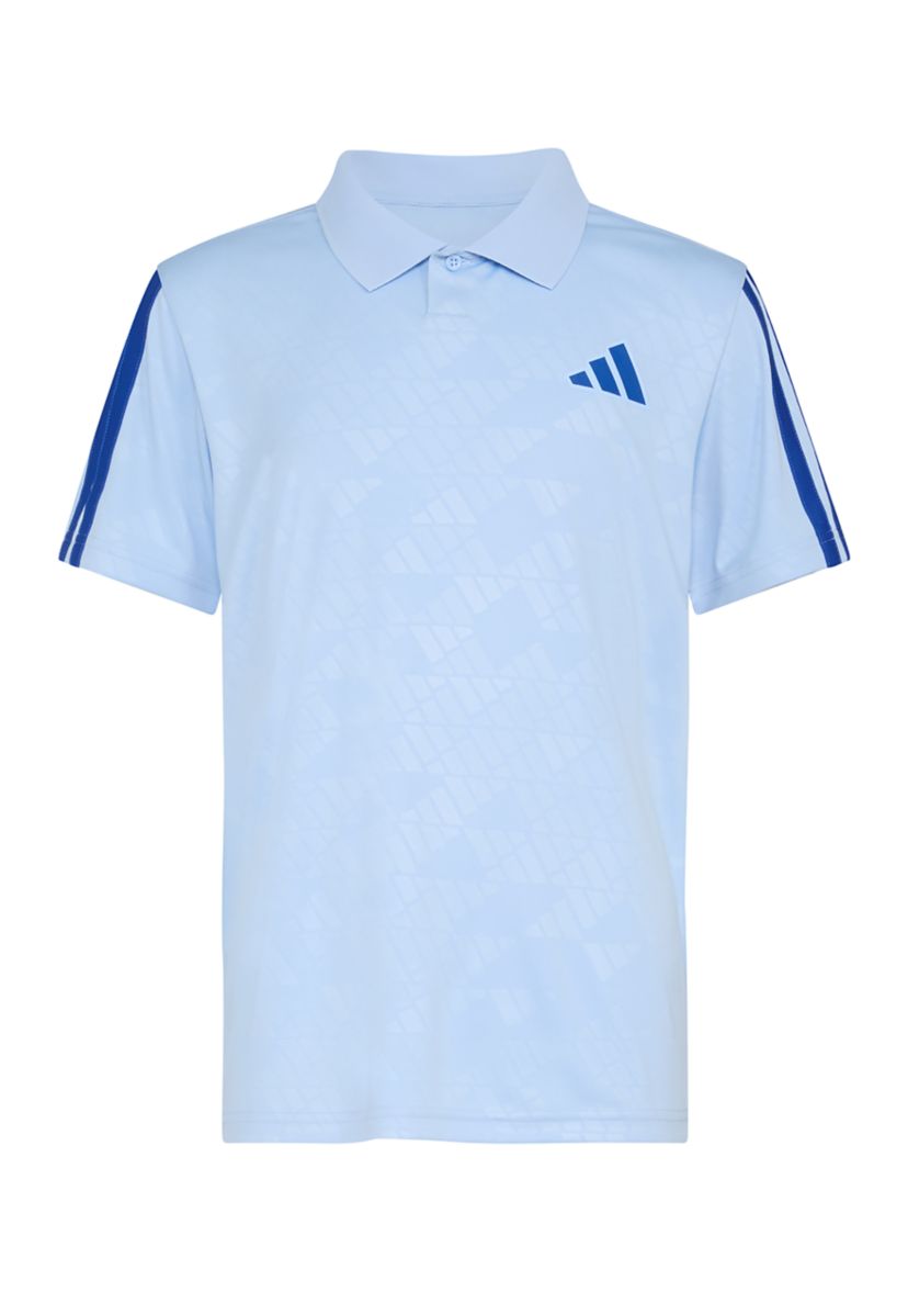 Boys 8-20 Short Sleeve Printed Legacy Deboss Polo Shirt