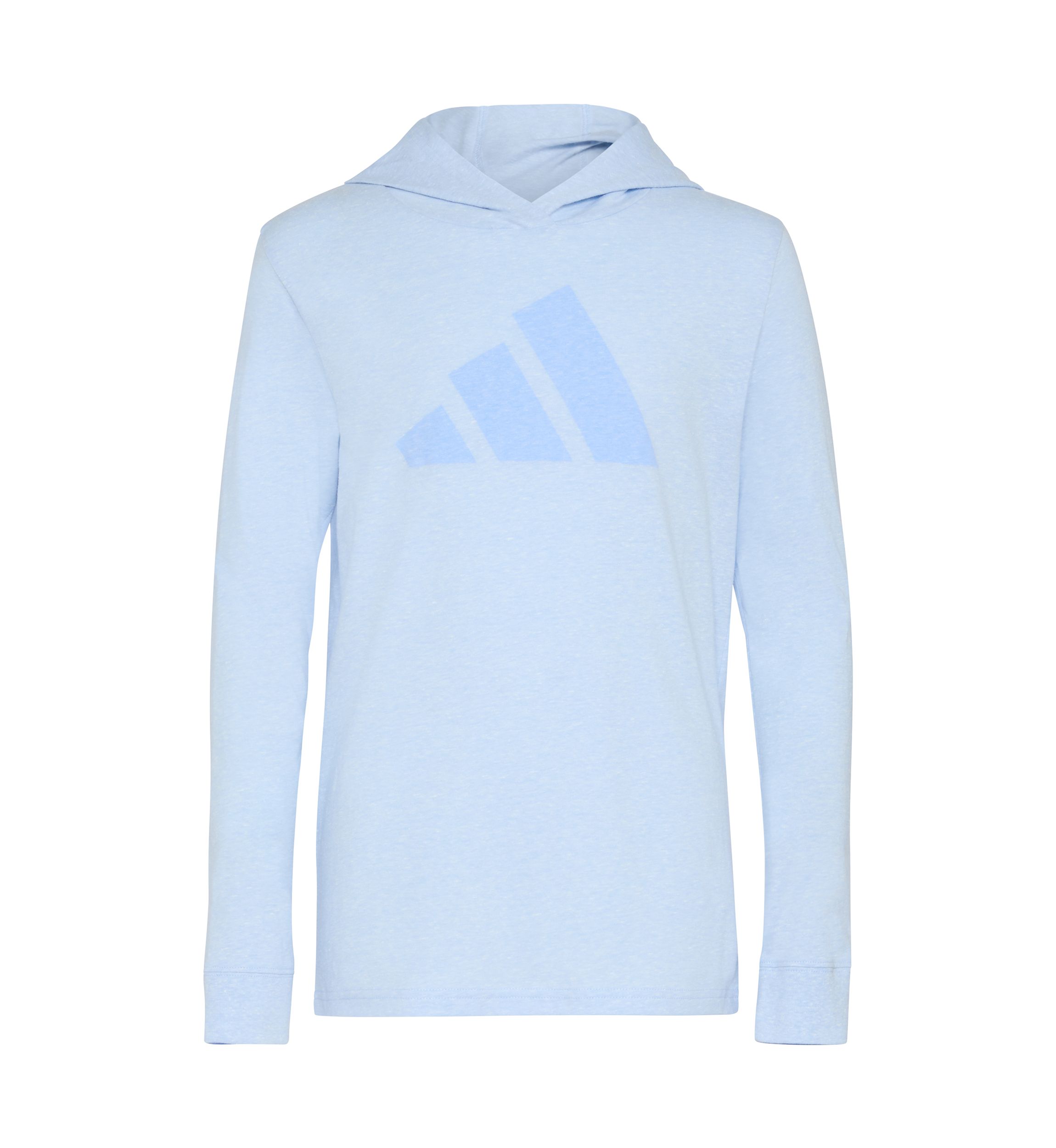 Boys 8-20 adidas Long Sleeve Hooded Snow Heather Tee
